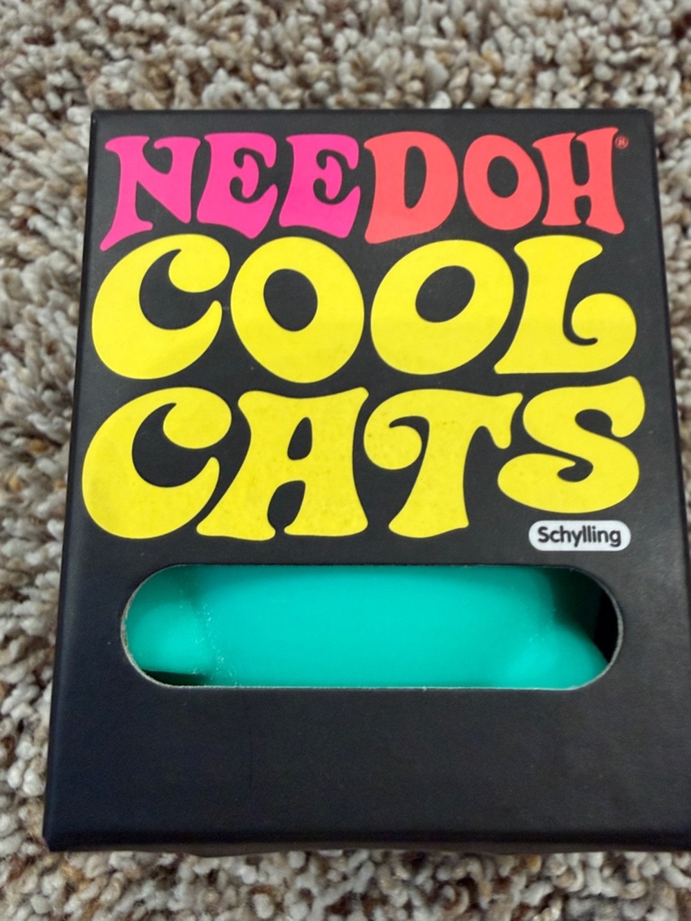 Needoh Cool Cats Squishy Toy - Teal - Picture 8 of 8
